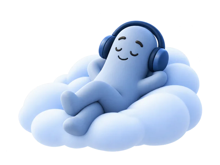 雲の上でくつろぐNubi。