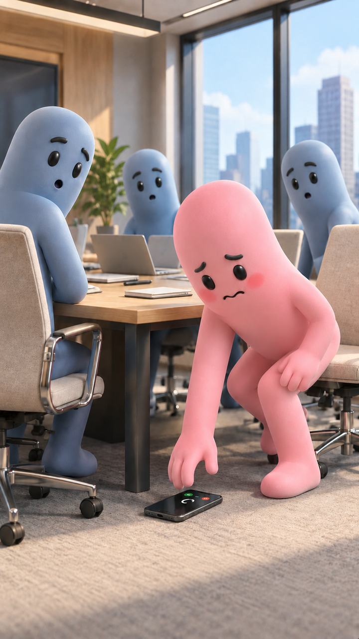 embarrassed の語義を表すNubiのイラスト