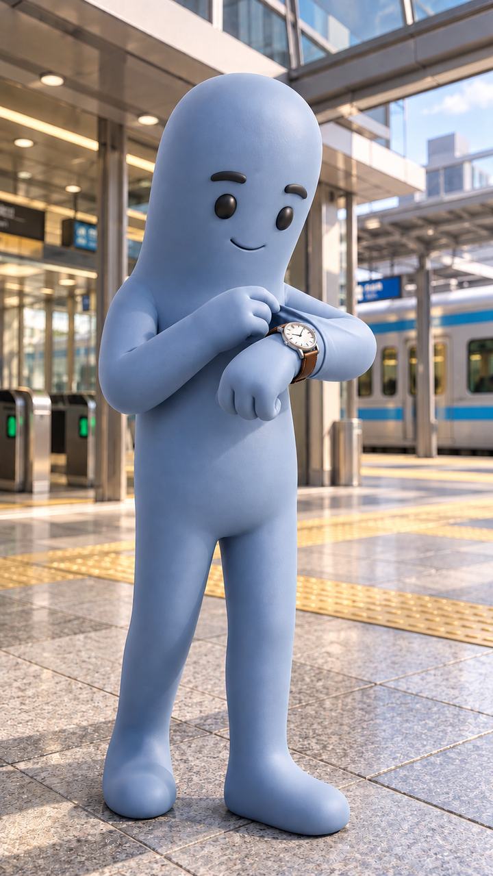 watch：腕時計。対応するNubiの場面イラスト。